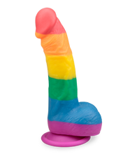Charger l'image dans la galerie, Gode ventouse courbé réaliste Pride
