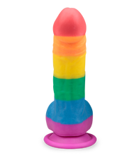 Charger l'image dans la galerie, Gode ventouse courbé réaliste Pride