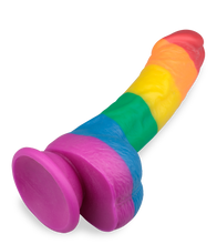 Charger l'image dans la galerie, Gode ventouse courbé réaliste Pride