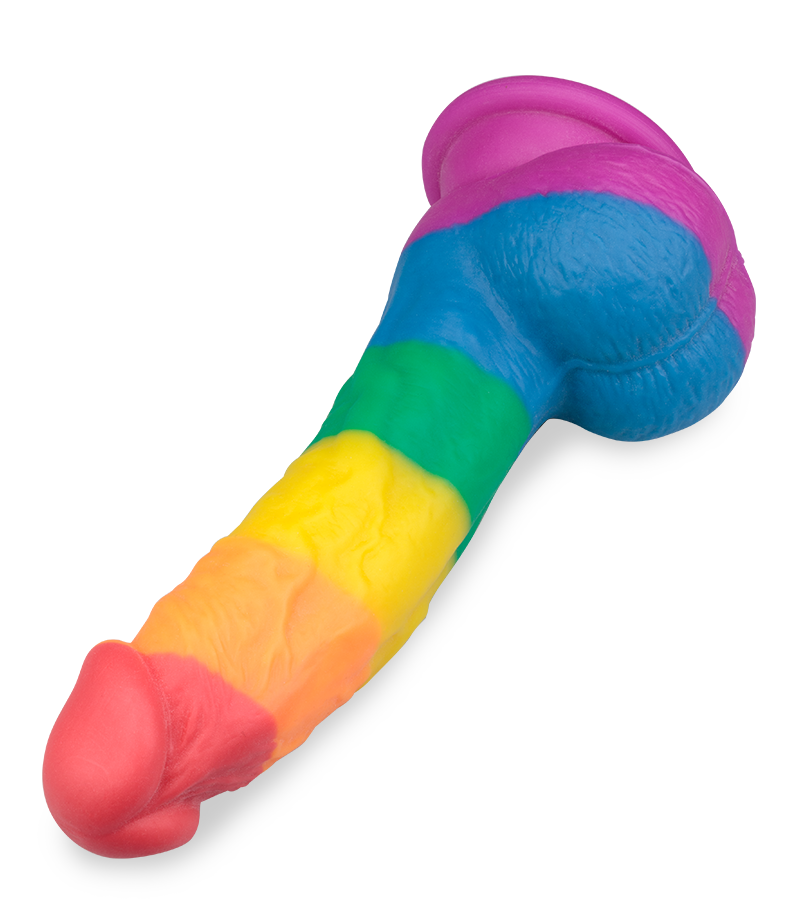 Gode ventouse courbé réaliste Pride