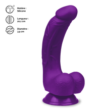 Charger l'image dans la galerie, Gode ventouse courbé silicone