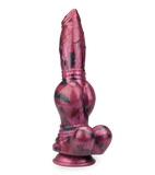 Gode ventouse en silicone chien