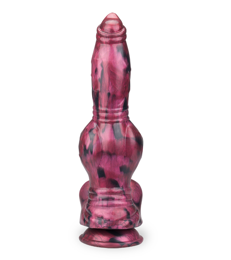 Gode ventouse en silicone chien