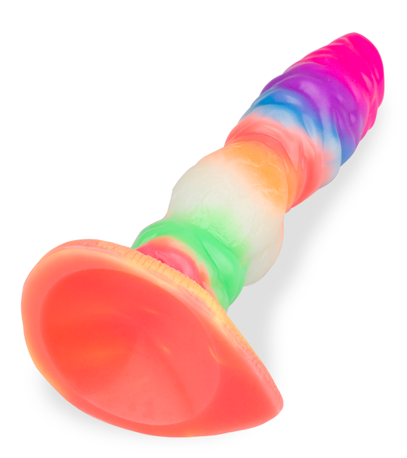 Gode ventouse Loup phosphorescent