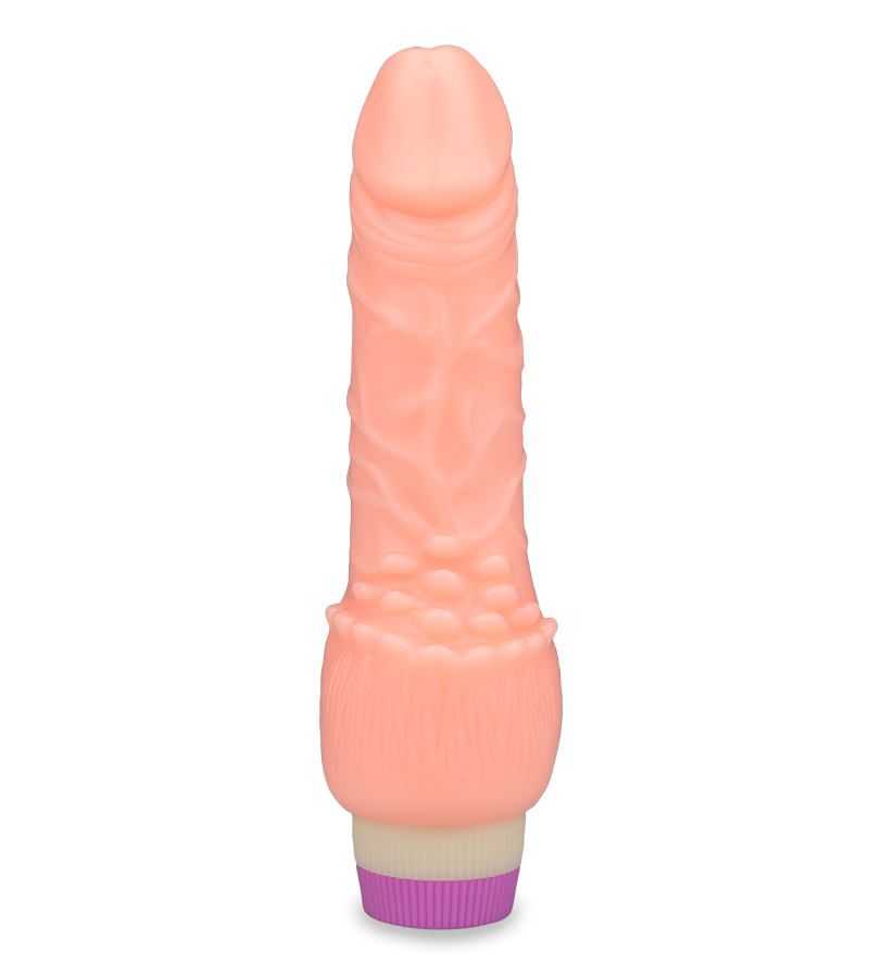 Gode vibrant base large à picots