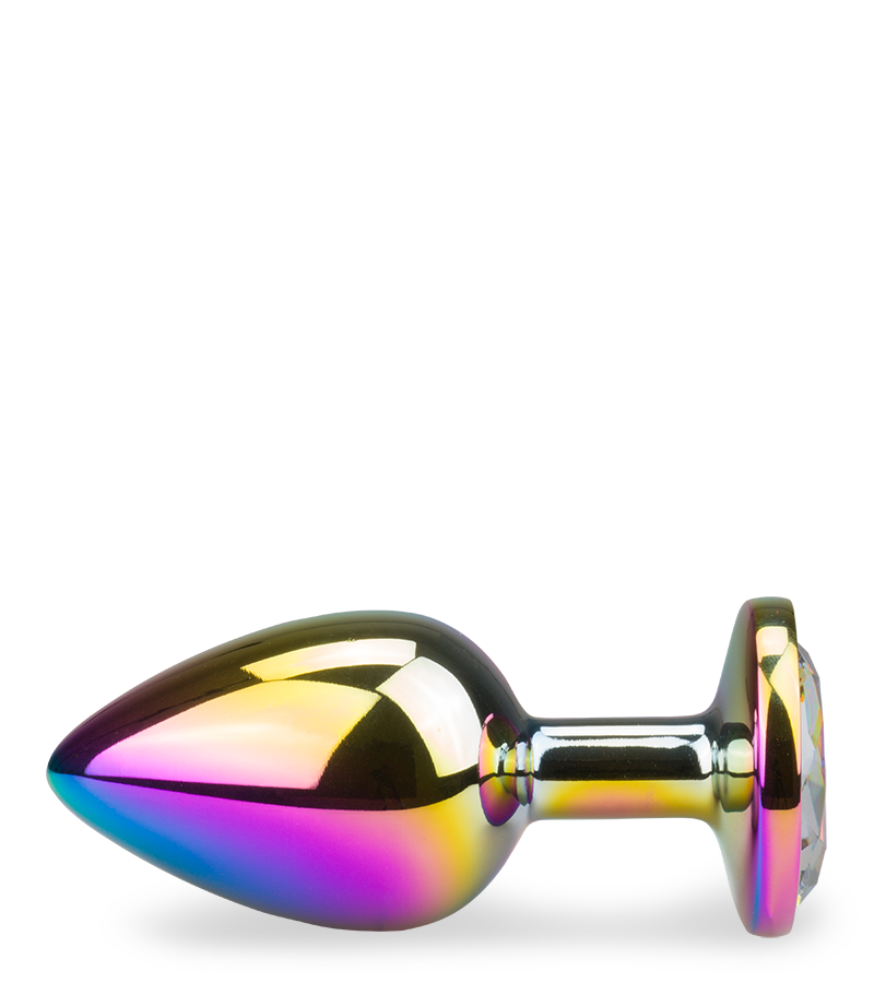 Gros bijou anal rosebud arc en ciel