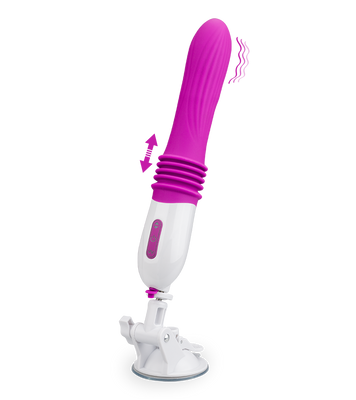 Gros vibromasseur va-et-vient à ventouse