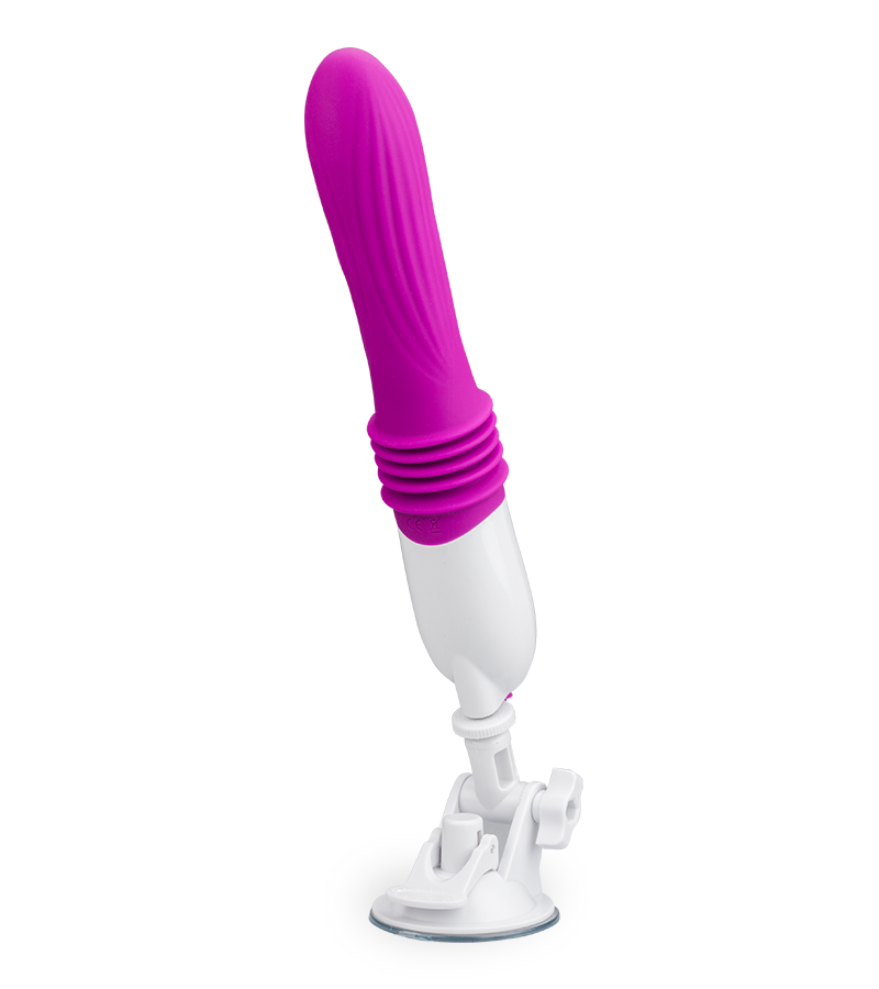 Gros vibromasseur va-et-vient à ventouse