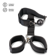 Charger l'image dans la galerie, Kit soumission gag ball et menottes
