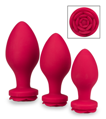 Lot de 3 plugs en silicone Forever