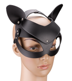 Masque de chat similicuir et strass