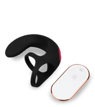 Charger l'image dans la galerie, Masseur de testicules double anneau cockring vibrant Shape
