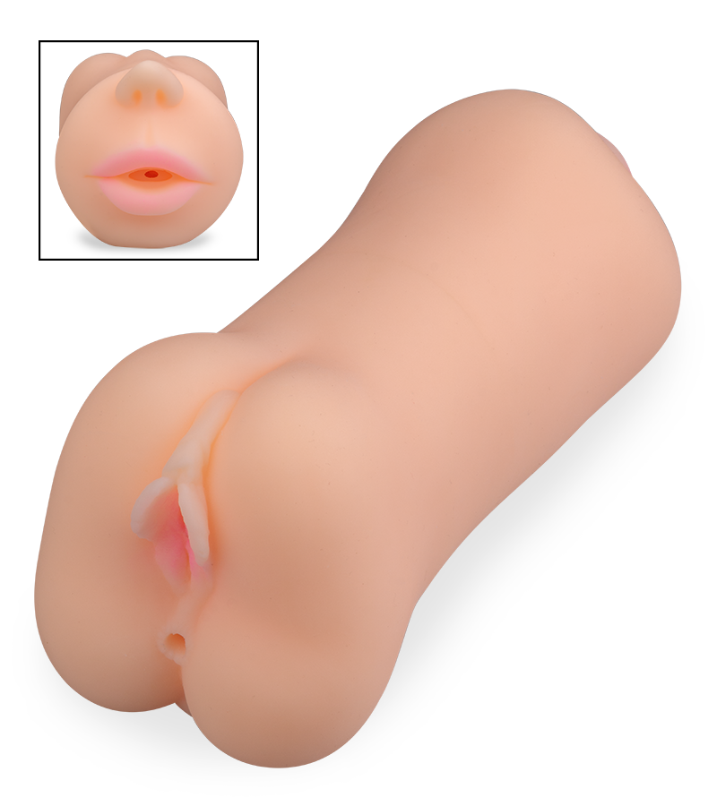 Masturbateur bouche suceuse avec vagin et anus réaliste