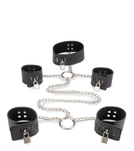 Charger l'image dans la galerie, Menottes en croix et collier soumission