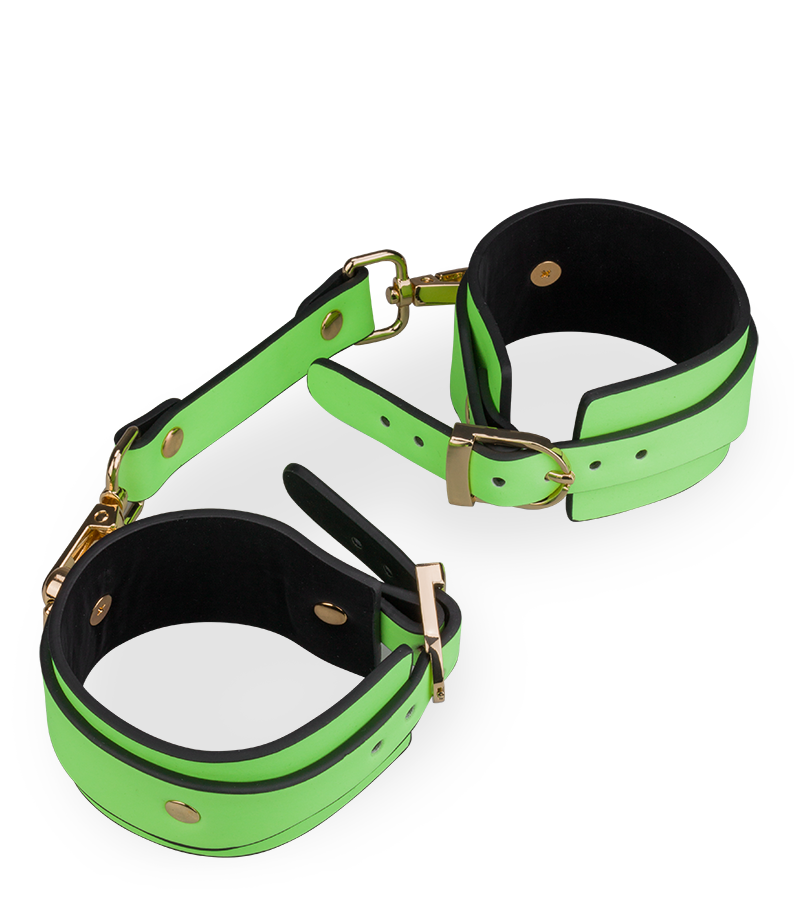 Menottes fluorescentes vert