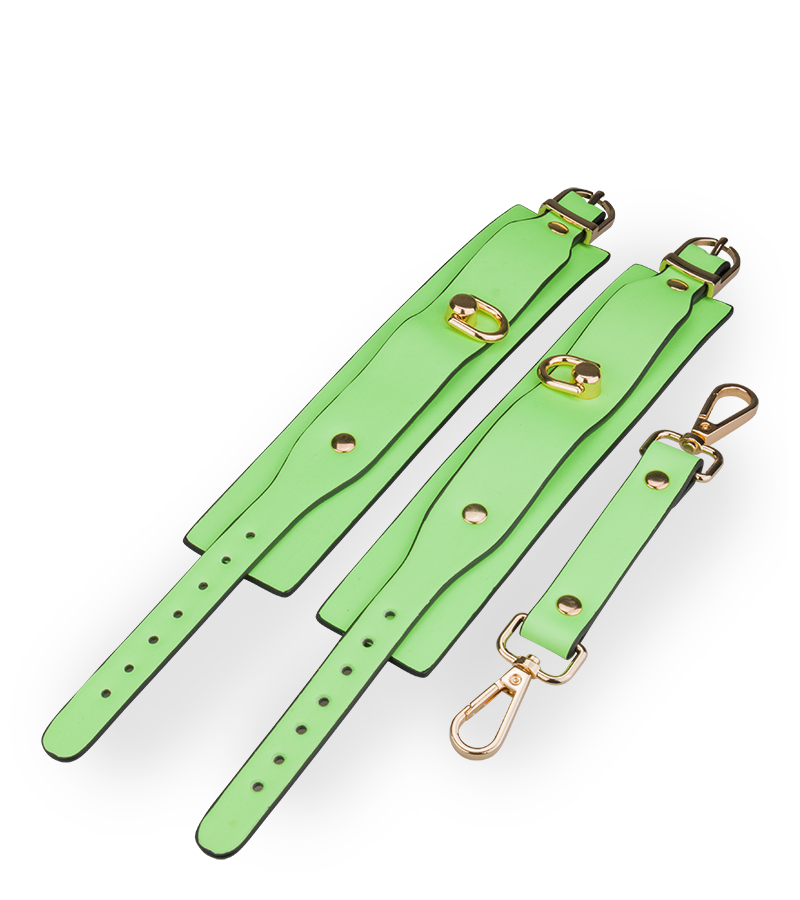 Menottes fluorescentes vert