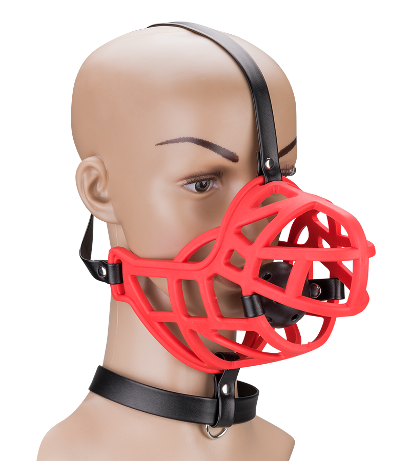 Muselière avec gag-ball amovible