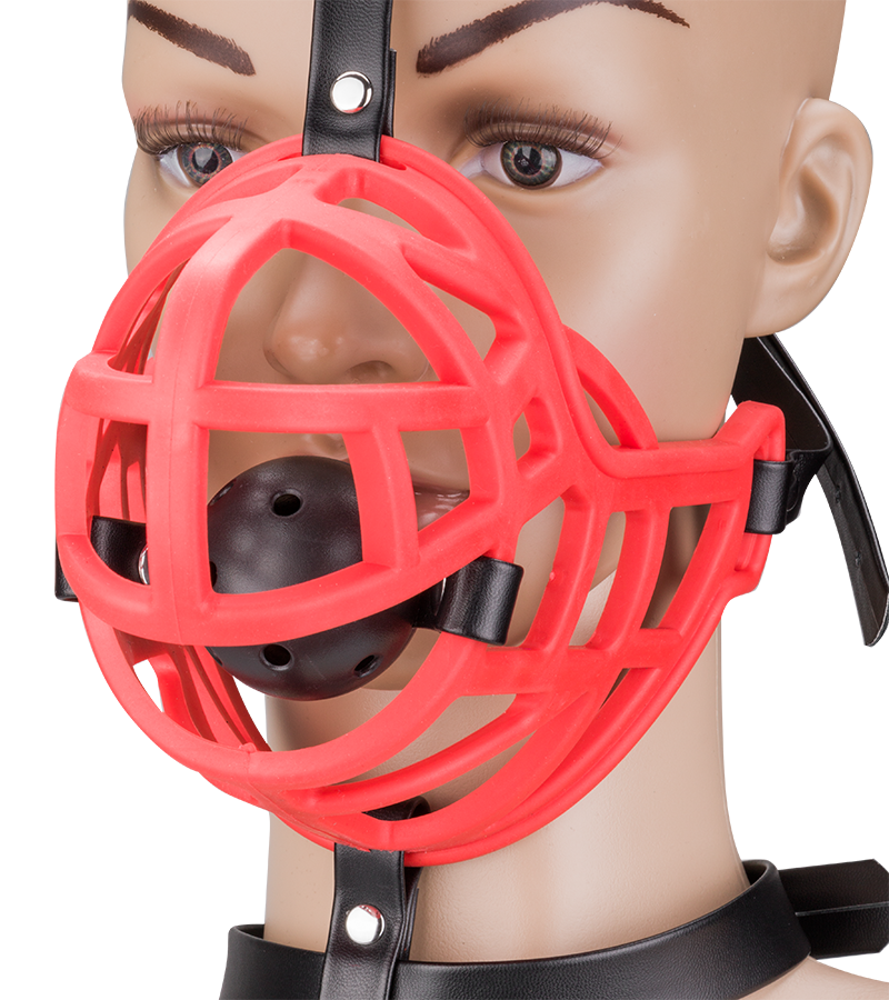 Muselière avec gag-ball amovible