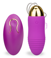 Charger l'image dans la galerie, Oeuf vibrant sans fil strié à télécommande USB 12 modes