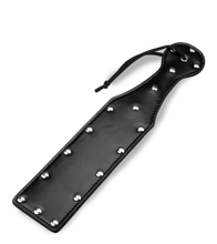 Charger l'image dans la galerie, Paddle BDSM noir cuir et rivets