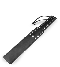 Charger l'image dans la galerie, Paddle noir similicuir et rivets BDSM 38,0cm