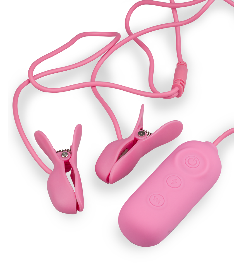 Pinces à seins électrostimulation et vibrations