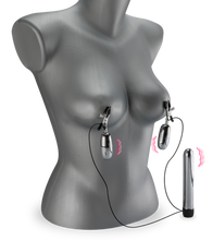 Charger l'image dans la galerie, Pinces à seins et gode vibrant