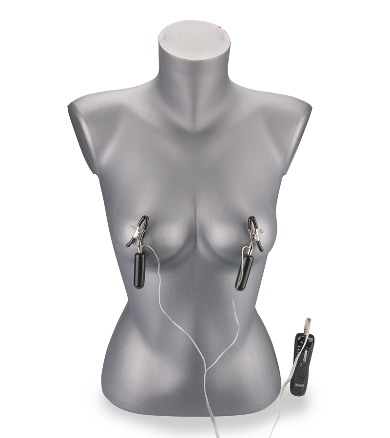 Pinces à seins vibrantes télécommandées