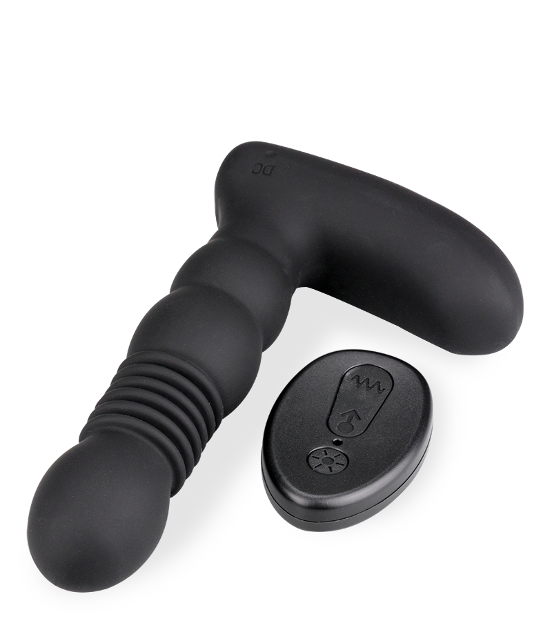 Plug anal chauffant vibrant et va-et-vient Mox