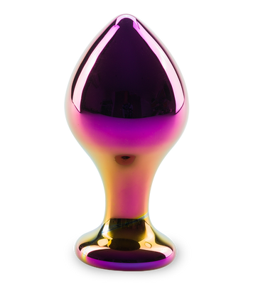 Plug anal en verre Chrome