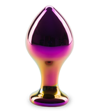 Plug anal en verre Chrome