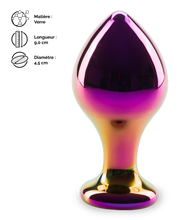 Charger l'image dans la galerie, Plug anal en verre Chrome