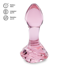Charger l'image dans la galerie, Plug anal en verre Romantic Rose