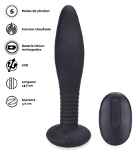 Charger l'image dans la galerie, Plug anal télécommandé à distance 5 modes de vibration