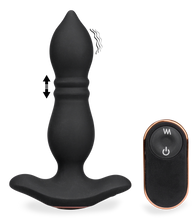 Charger l'image dans la galerie, Plug anal télécommandé vibrations et va-et-vient Verso