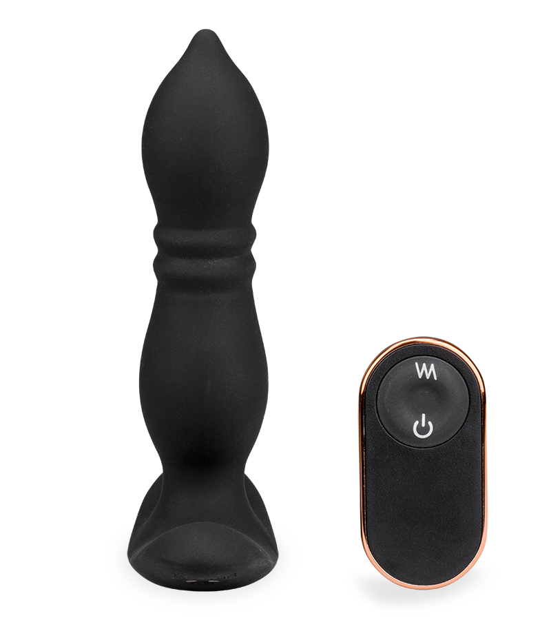 Plug anal télécommandé vibrations et va-et-vient Verso