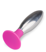 Charger l'image dans la galerie, Plug anal ventouse acier 10,0cm