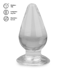 Charger l'image dans la galerie, Plug anal ventouse transparent Softy