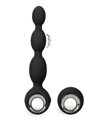 Plug anal vibrant XXL chapelet 3 boules