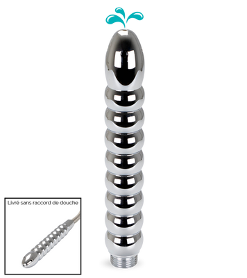 Plug chapelet anal enema 9 boules embout de douche