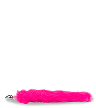 Charger l'image dans la galerie, Plug queue de renard fourrure vegan fuschia
