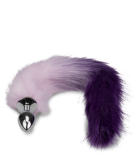 Charger l'image dans la galerie, Plug queue de renard fourrure vegan lila et violet