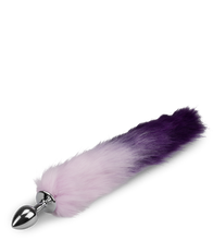 Charger l'image dans la galerie, Plug queue de renard fourrure vegan lila et violet