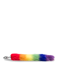 Charger l'image dans la galerie, Plug queue de renard fourrure vegan Pride