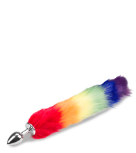 Charger l'image dans la galerie, Plug queue de renard fourrure vegan Pride