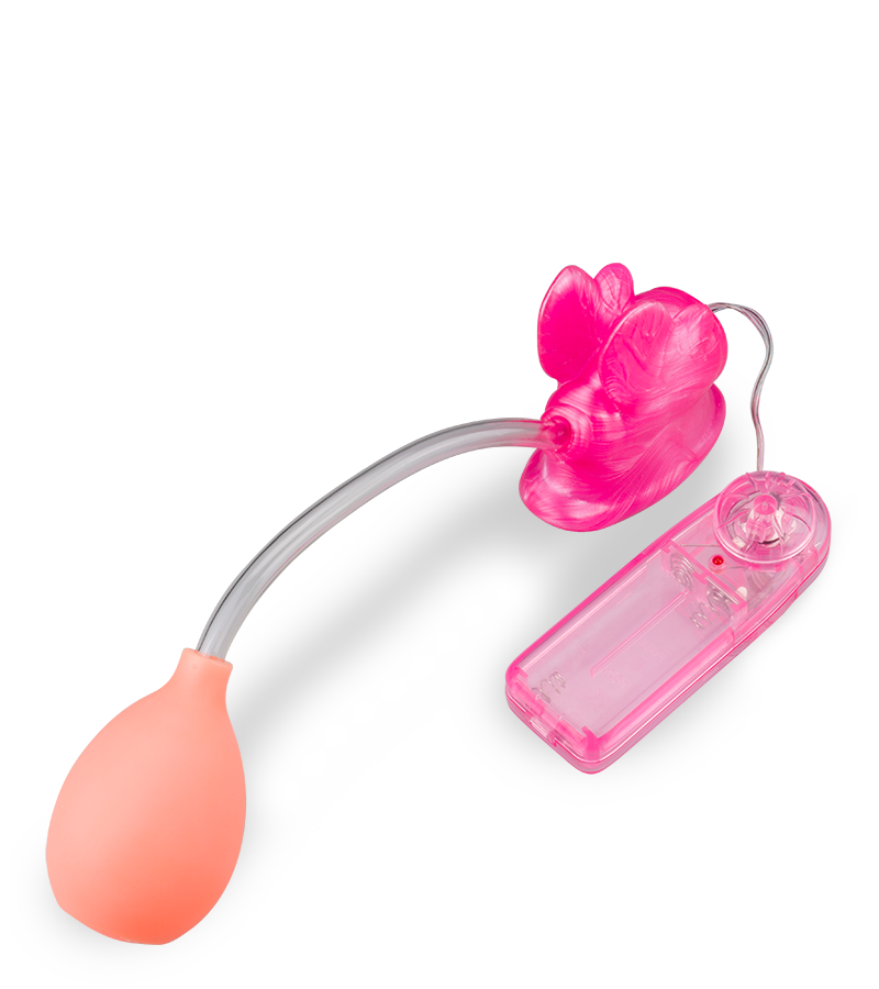 Pompe à clitoris vibrante papillon