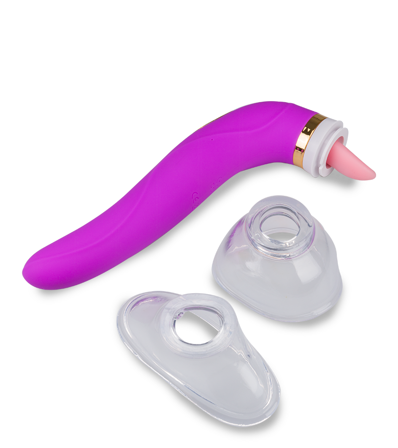 Pompe à vulve avec langue et vibromasseur Destiny