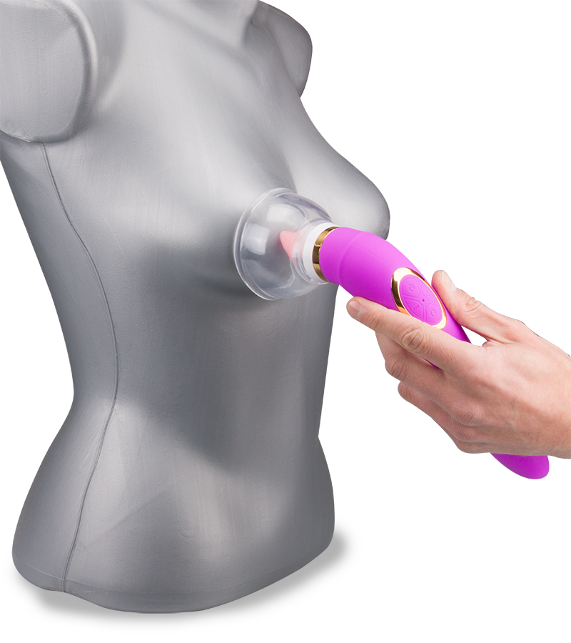 Pompe à vulve avec langue et vibromasseur Destiny