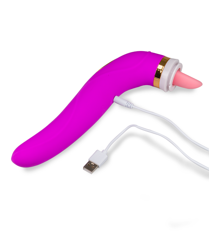 Pompe à vulve avec langue et vibromasseur Destiny