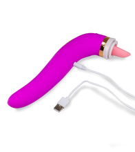 Charger l'image dans la galerie, Pompe à vulve avec langue et vibromasseur Destiny
